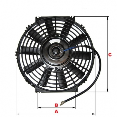 Ventilator auto 12V, elice 30cm