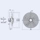 Ventilator axial 550 mm, YWF4E-550S