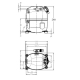 Dimensiuni compresor frigorific AJ4519P-FZ Tecumseh