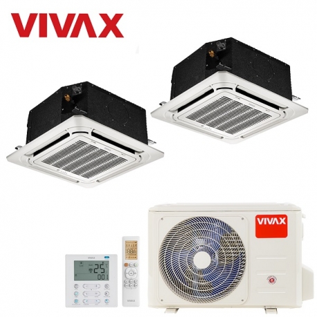 Aer conditionat multisplit caseta VIVAX 18000 BTU/h,  ACP-09CCIFM25AERI + ACP-12CC35AERI