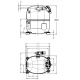 Dimensiuni compresor frigorific AJ4517P-TZ Tecumseh