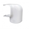 Curba stanga canal mascare alb 62 mm
