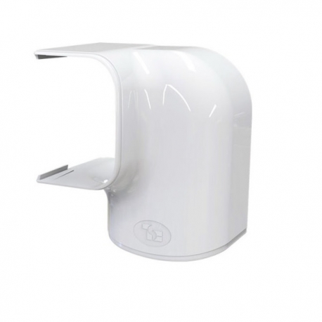 Curba stanga canal mascare alb 62mm MRD62-SCD100130