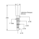 Dimensiuni sifon condens universal D16-18-20 mm