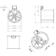 Dimensiuni ventilator de tubulatura Ruck AL 355 D4 F4 01