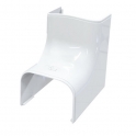 Curba unghi interior canal mascare alb 62 mm