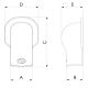 Dimensiuni flansa patrata pentru canal mascare alb 62 mm