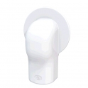 Flansa rotunda canal mascare alb 62 mm