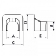 Dimensiuni terminatie de colt canal mascare alb 62 mm
