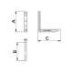 Dimensiuni suporti inox 400x430mm