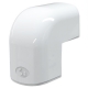 Curba unghi exterior canal mascare alb 62 mm