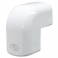Curba unghi exterior canal mascare alb 62 mm