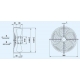 Dimensiuni ventilator aspiratie 300 mm