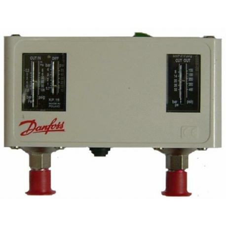 KP15 presostat frigorific Danfoss presiuni joase si inalte, reset manual